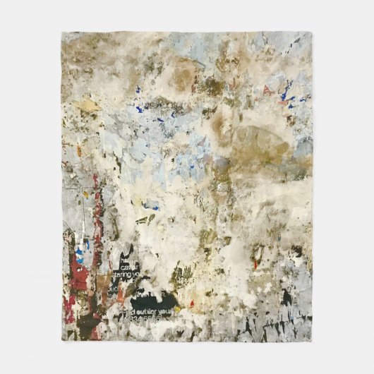 Braune und rote Tapete Fleecedecke (Vorderseite)