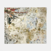 Braune und rote Tapete Fleecedecke (Vorderseite (Horizontal))