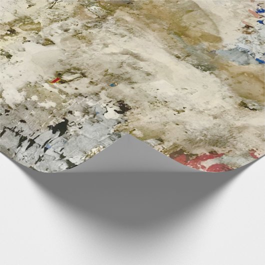 Braune und rote Tapete Geschenkpapier (Ecke)