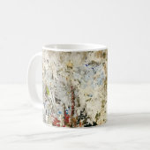 Braune und rote Tapete Kaffeetasse (Vorderseite Links)