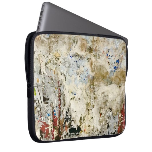 Braune und rote Tapete Laptopschutzhülle (Vorne Rechts)