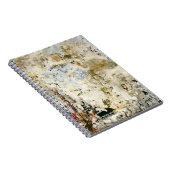 Braune und rote Tapete Notizblock (Rechte Seite)