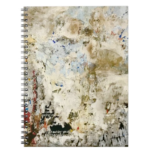 Braune und rote Tapete Notizblock (Vorderseite)