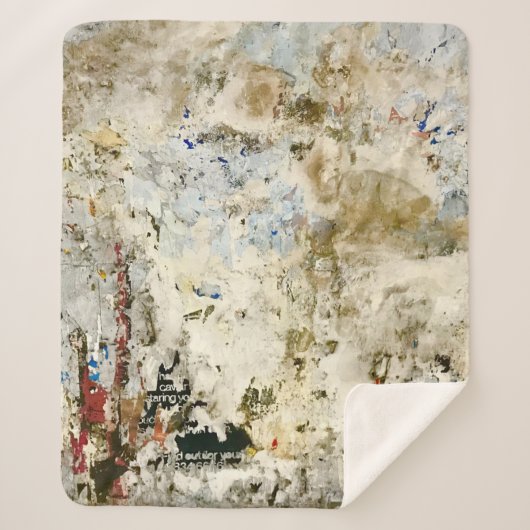 Braune und rote Tapete Sherpadecke (Vorderseite)