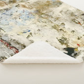 Braune und rote Tapete Sherpadecke (3/4)