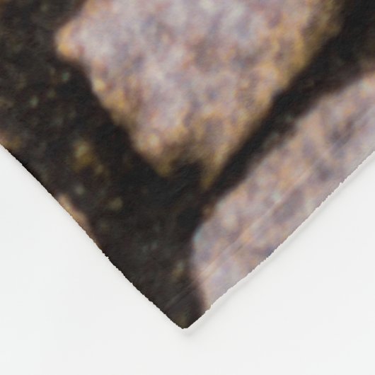 Braune und rote Ziegel Fleecedecke (Ecke)