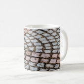 Braune und rote Ziegel Kaffeetasse (VorderseiteRechts)