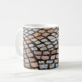 Braune und rote Ziegel Kaffeetasse (Vorderseite Links)