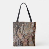 Braune und schwarze Felsformation Tasche (Rückseite)