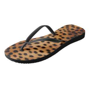 Braune und schwarze Geparden Badesandalen