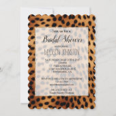 Braune und schwarze Geparden Einladung (Vorderseite)