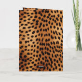 Braune und schwarze Geparden Karte (Rückseite)