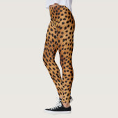 Braune und schwarze Geparden Leggings (Links)