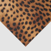Braune und schwarze Geparden Seidenpapier (Detail)