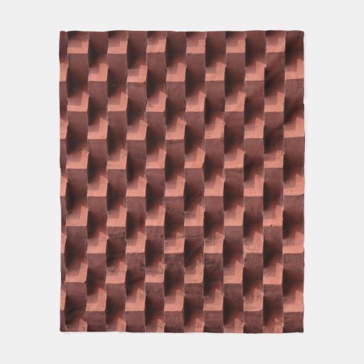 Braune und schwarze Holzpappe Fleecedecke (Vorderseite)