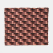 Braune und schwarze Holzpappe Fleecedecke (Vorderseite (Horizontal))