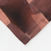 Braune und schwarze Holzpappe Fleecedecke (Ecke)