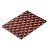 Braune und schwarze Holzpappe Notizblock (Linke Seite)