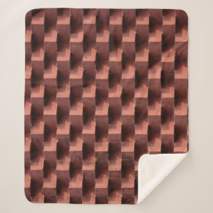 Braune und schwarze Holzpappe Sherpadecke