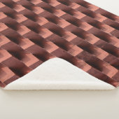 Braune und schwarze Holzpappe Sherpadecke (3/4)