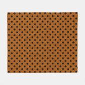 Braune und schwarze Polka-Punkte Fleecedecke (Vorderseite (Horizontal))