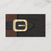Braune und schwarze Saddlebag Visitenkarte (Rückseite)