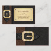 Braune und schwarze Saddlebag Visitenkarte (Vorne/Hinten)