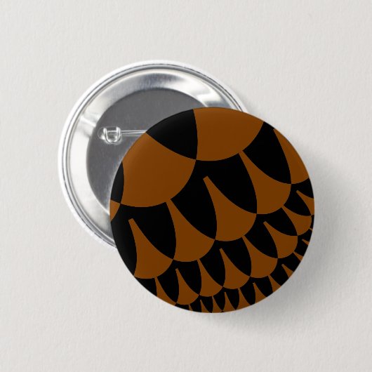 Braune und schwarze Schuppen Button (Vorne & Hinten)