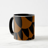 Braune und schwarze Schuppen Tasse (Vorderseite Links)