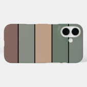 Braune und schwarze Streifen auf Aquarellpapier Case-Mate iPhone Hülle (Rückseite (Horizontal))