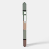 Braune und schwarze Streifen auf Aquarellpapier Case-Mate iPhone Hülle (Rückseite / Links)