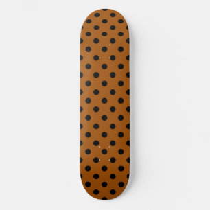 Braune und schwarze Tupfen Skateboard