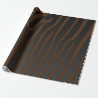 Braune und schwarze Zebrastreifen - Tierdruck