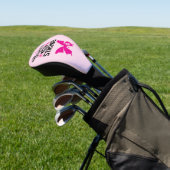 Braune und starke Krebserkrankung rosa Schmetterli Golf Headcover (In SItu)