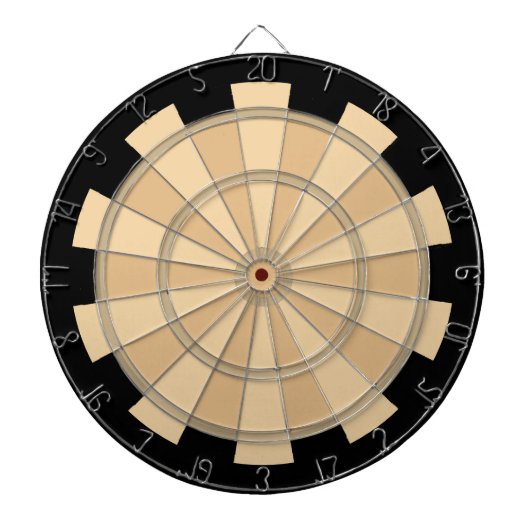 Braune und Tan Combo 2 Regulation Dart Board Dartscheibe (vorne)