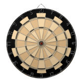 Braune und Tan Combo Stack Regulation Dart Board Dartscheibe (vorne)
