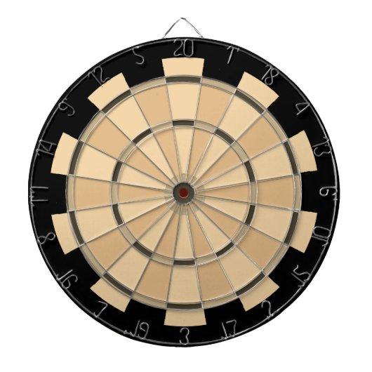Braune und Tan Combo Stack Regulation Dart Board Dartscheibe (vorne)