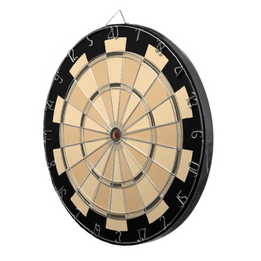 Braune und Tan Combo Stack Regulation Dart Board Dartscheibe (Vorderseite rechts)