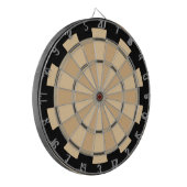 Braune und Tan Combo Stack Regulation Dart Board Dartscheibe (Vorderseite Links)