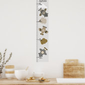 Braune und Tan Flugzeuge Wachstumsdiagramm Behalte Poster (Küche)