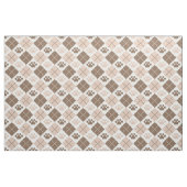 Braune und Tan-Raute Druckmuster Stoff (Fat Quarter (45,7 x 55,9 cm))