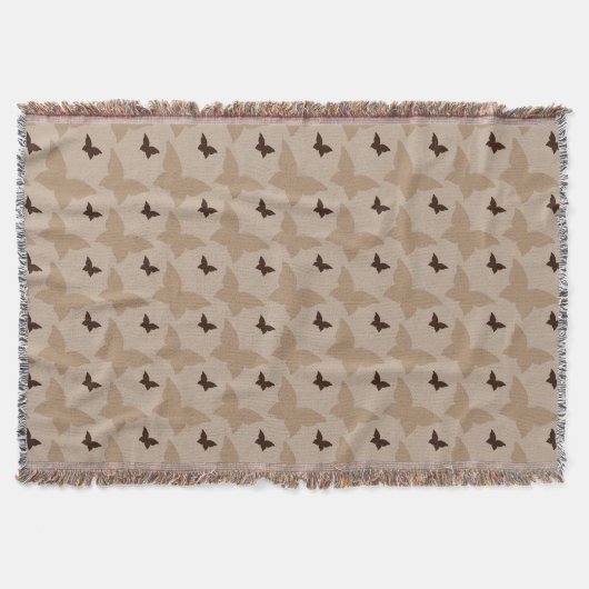 Braune und Tan-Schmetterlinge Decke (Vorderseite)