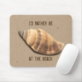 Braune und Tan Striped Conch Muschel Mousepad (Mit Mouse)