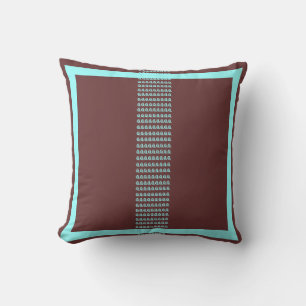 BRAUNE und teal KATZEN moderne Kissen