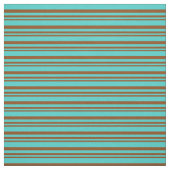 Braune und türkisfarbene Linien Stoff (Muster)