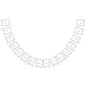 braune und weiße Blume auf schwarzem Hintergrund Wimpelkette (Alle)