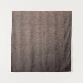 Braune und weiße Blumentextilien Wandteppich (Vorderseite)