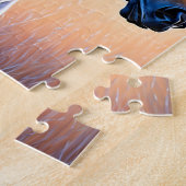 Braune und weiße Brüstpferde, Jigsaw Puzzle (Seite)