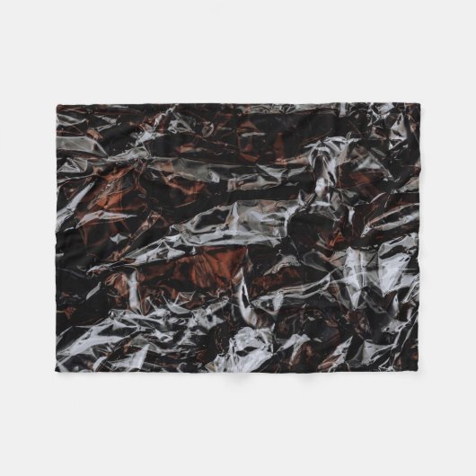 Braune und weiße getrocknete Blätter Fleecedecke (Vorderseite (Horizontal))