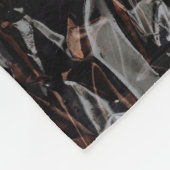 Braune und weiße getrocknete Blätter Fleecedecke (Ecke)